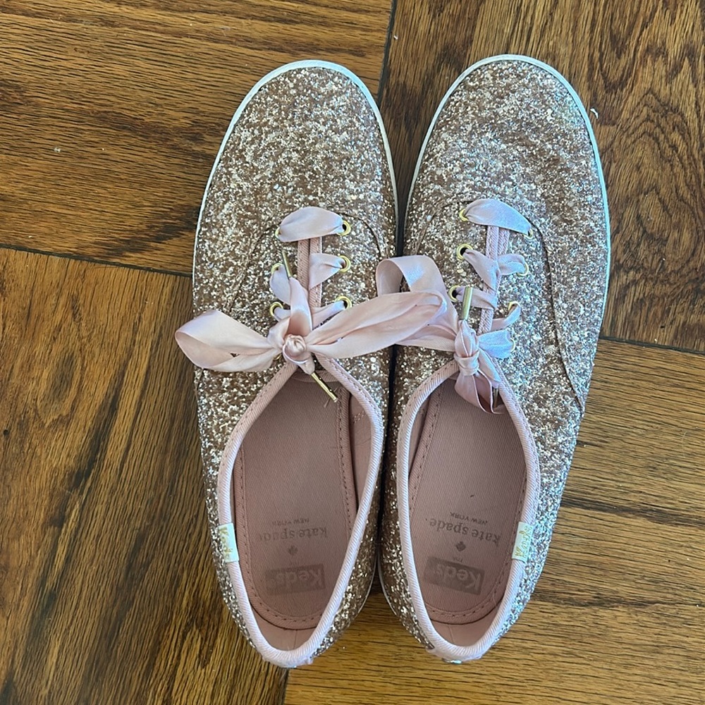 Kate Spade Pink Glitter Sneakers